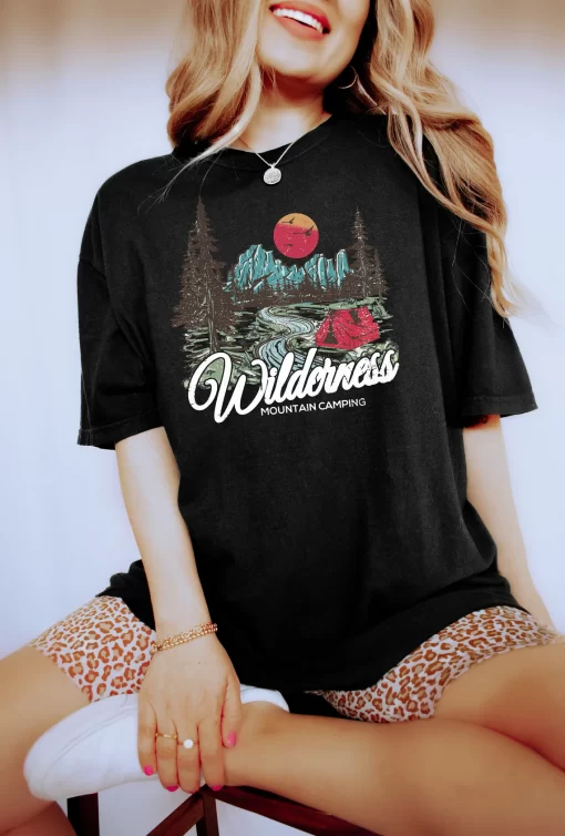 Wilderness Mountain Camping T-Shirt