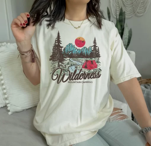 Wilderness Mountain Camping T-Shirt