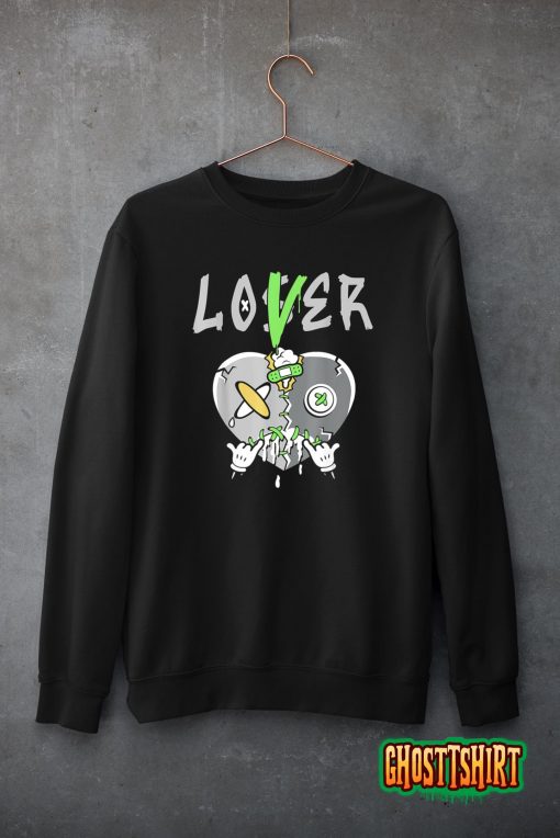 5 Retro Green Bean Loser Lover Heart Shoes 5s Green Bean T-Shirt