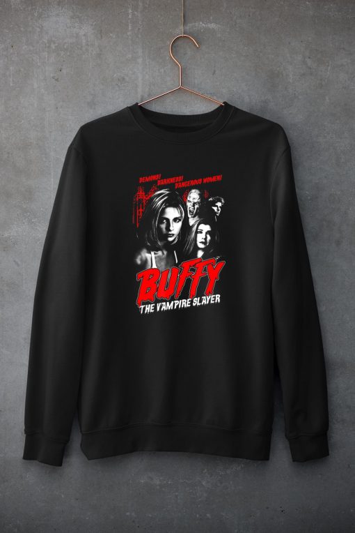 Buffy the Vampire Slayer Vintage Horror Poster T-Shirt
