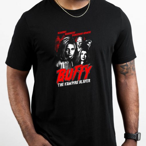 Buffy the Vampire Slayer Vintage Horror Poster T-Shirt