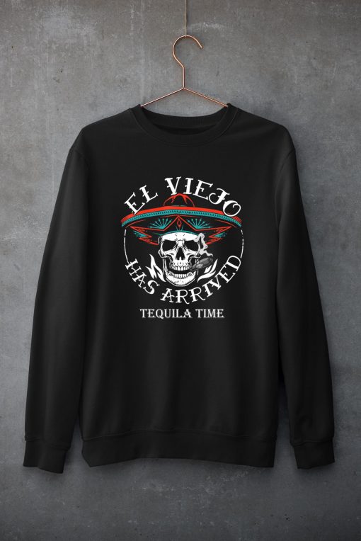 El Viejo Has Arrived Tequila Time Vintage T-Shirt