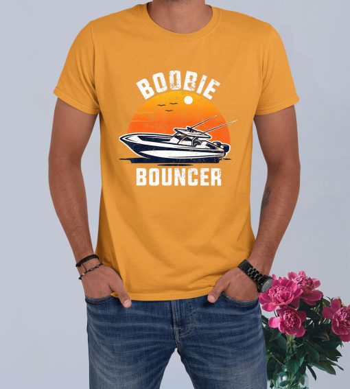 Funny Sailing Boat Boobie Bouncer Vintage T-Shirt