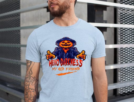 Halloween Costume Hello Dark Pumpkin T-Shirt