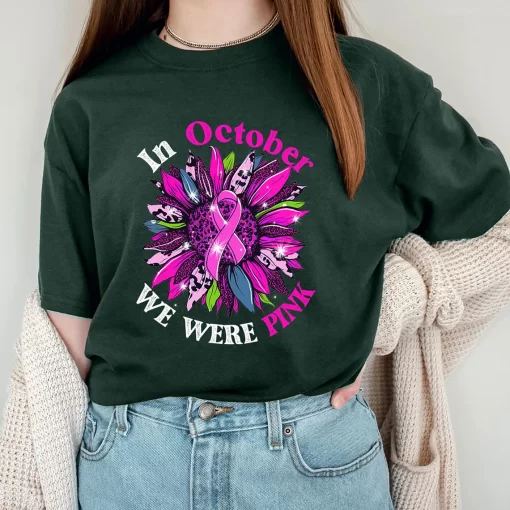 In October We Wear Pink Breast Cancer Costume T-Shirt