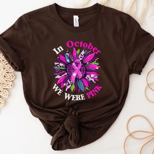 In October We Wear Pink Breast Cancer Costume T-Shirt