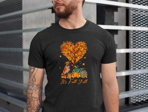 It’s Fall Y’all American Staffordshire Terrier Dog Halloween T-Shirt