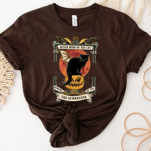 Never Mind Of The Cat Beware Of The Schaunzer T-Shirt