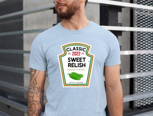 Sweet Relish DIY Halloween Costume Condiment Green Pickle T-Shirt