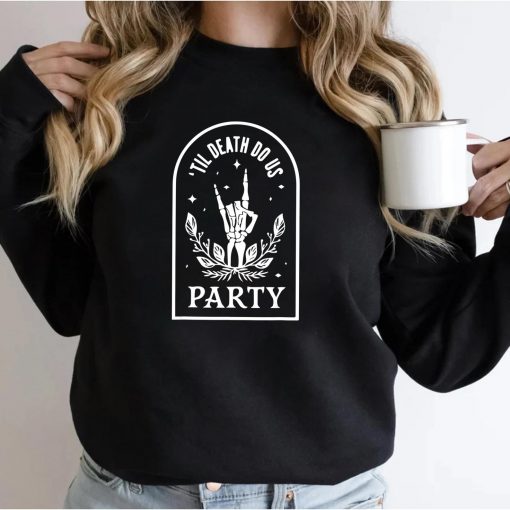 Til Death Do Us Party Bachelorette Matching Bridal Skeleton T-Shirt