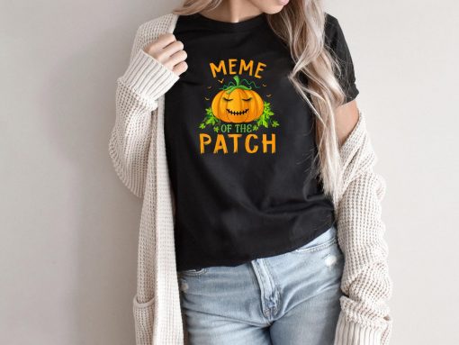 Womens Meme Of The Patch Funny Group Matching Halloween Costume T-Shirt