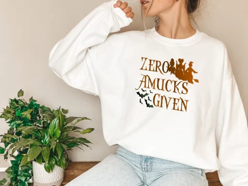 Zero Amucks Given Halloween Party Sweatshirt