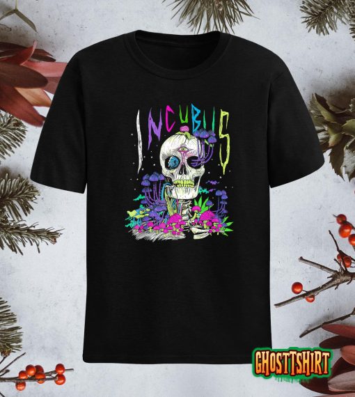 A Crow Left Skull Morning And Flower Incubus View T-Shirt