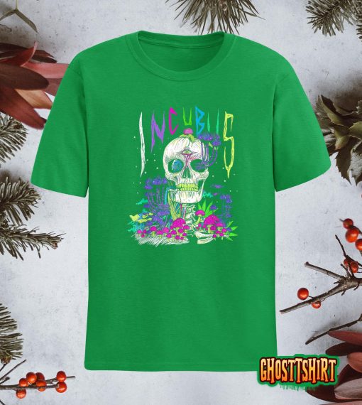 A Crow Left Skull Morning And Flower Incubus View T-Shirt