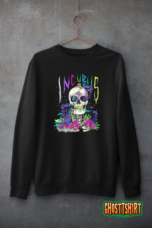 A Crow Left Skull Morning And Flower Incubus View T-Shirt