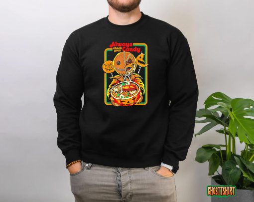 Always Check Your Candy Trick or Treat, Funny Halloween T-Shirt