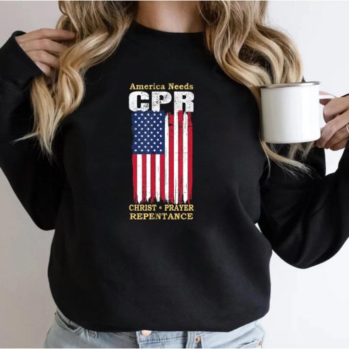 America Needs CPR – Christ Prayer Repentance T-Shirt