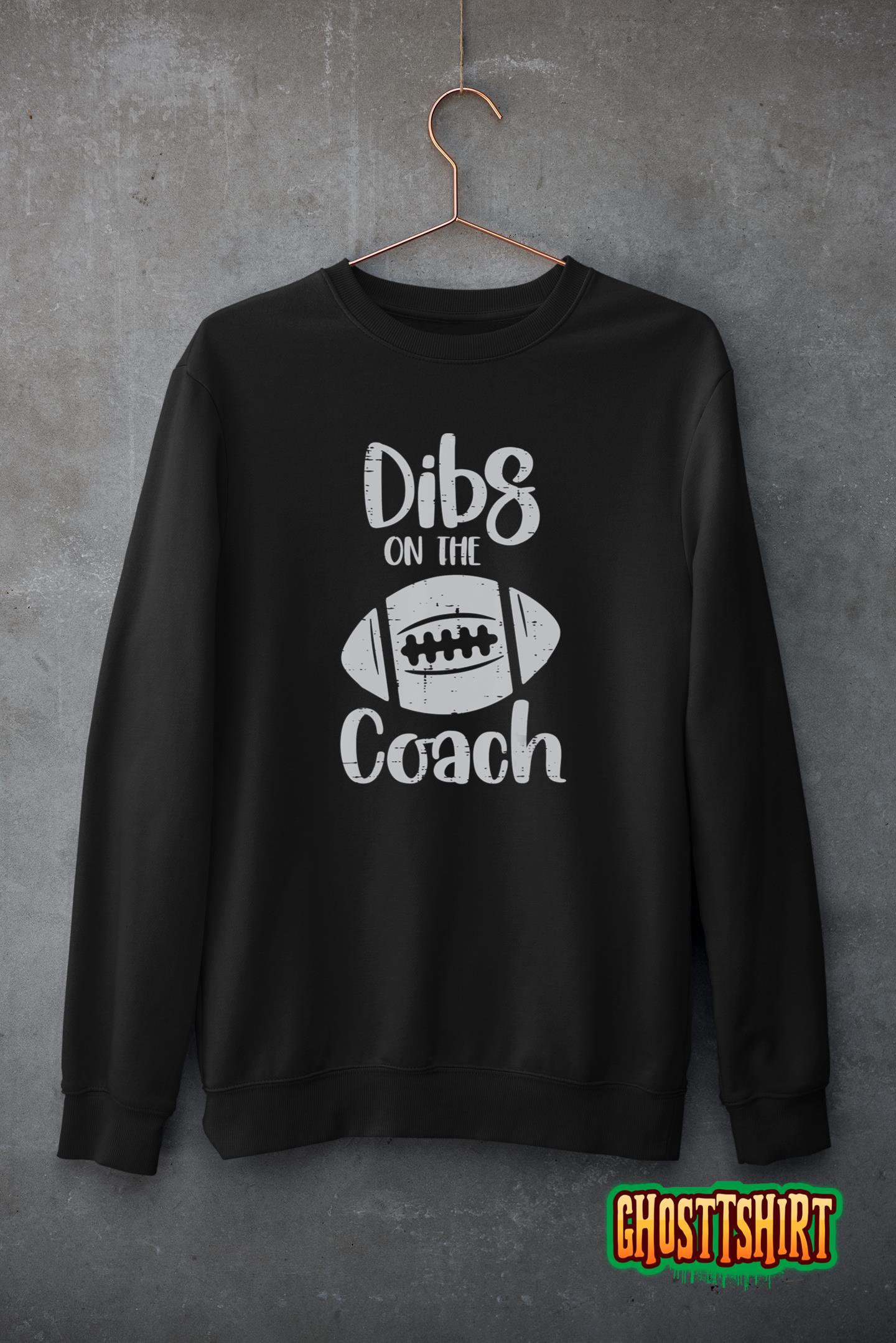 American Football Dibs On The Coach Funny Sports Wife Women T-Shirt