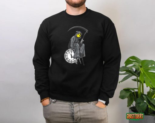 Banksy’s Grim Reaper Clock T-Shirt