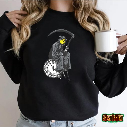 Banksy’s Grim Reaper Clock T-Shirt