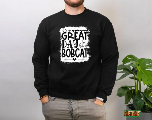 Bobcats School Sports Fan Team Spirit Mascot Gift Bleached T-Shirt