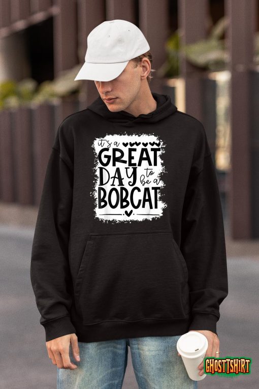 Bobcats School Sports Fan Team Spirit Mascot Gift Bleached T-Shirt