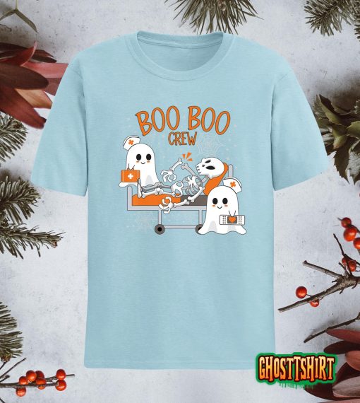 Boo Boo Crew Ghost Doctor Paramedic EMT Nurse Halloween T-Shirt