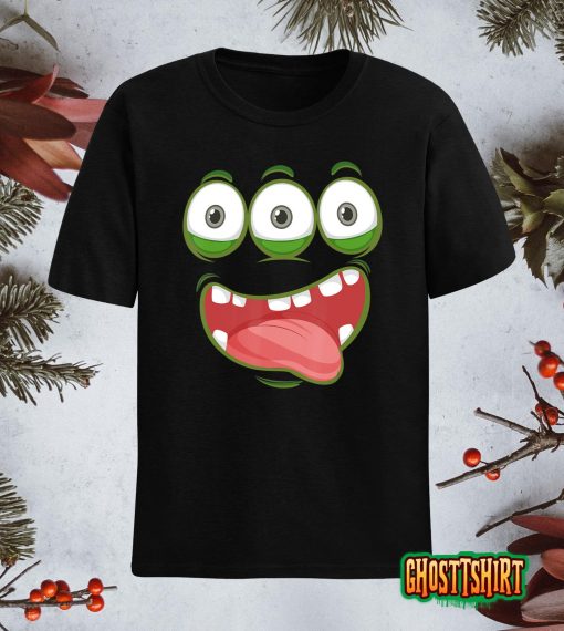 Cute Monster Face Halloween Costume Gift Tee T-Shirt T-Shirt