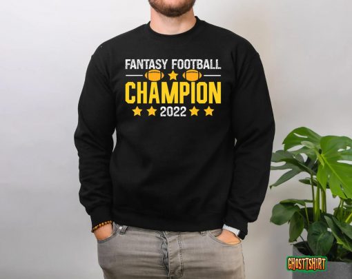 Fantasy Football Champion 2022 Football Season Champ T-Shirt