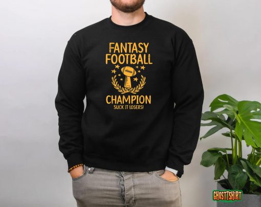 Fantasy Football Champion Funny FFL Draft Champ Men Women T-Shirt