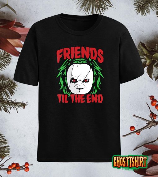 Friends Till The End Lazy Halloween Costume Horror Movie T-Shirt