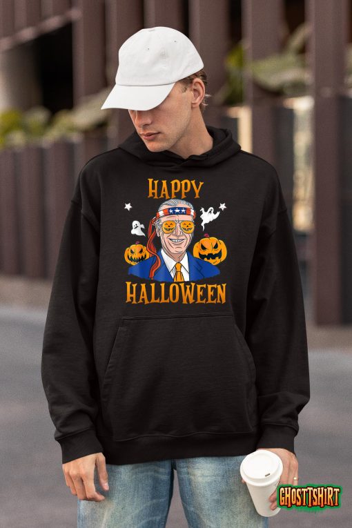 Funny Joe Biden Happy Halloween Confused 4th of July 2022 T-Shirt