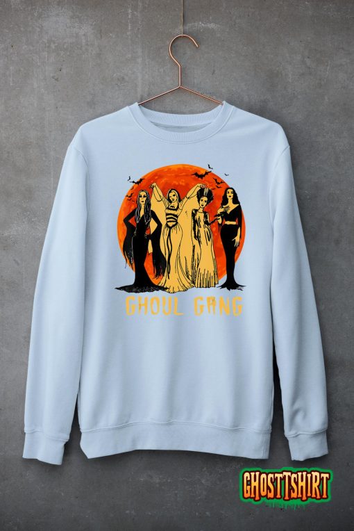 Ghoul Gang Horror Goth Queens Halloween Bride Frankenstein T-Shirt