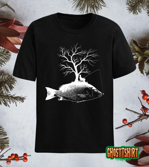 Graphic Tree Fishing Rod – Fish Redfish T-Shirt