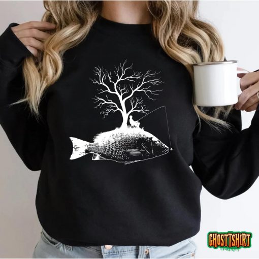 Graphic Tree Fishing Rod – Fish Redfish T-Shirt