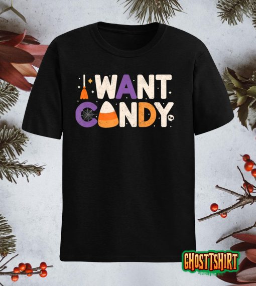 Halloween Kids I Want Candy Classic T-Shirt