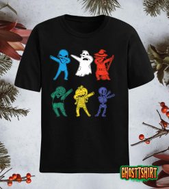 Halloween Monsters Dabbing Skeleton Ghost Zombie Pumpkin… Classic T-Shirt