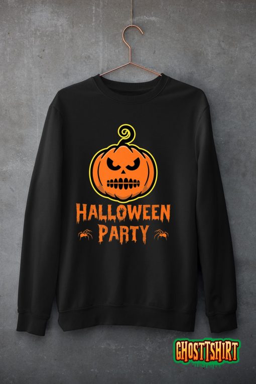 Halloween Party Pumpkin Angry Trick Or Treat Monster Classic T-Shirt