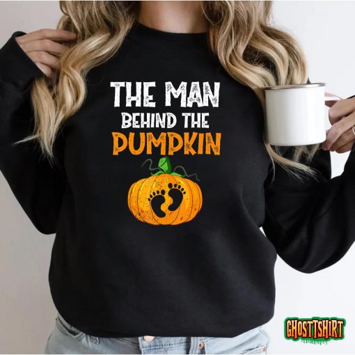 Halloween Pregnancy 2022 Men Expecting Pumpkin Costume T-Shirt