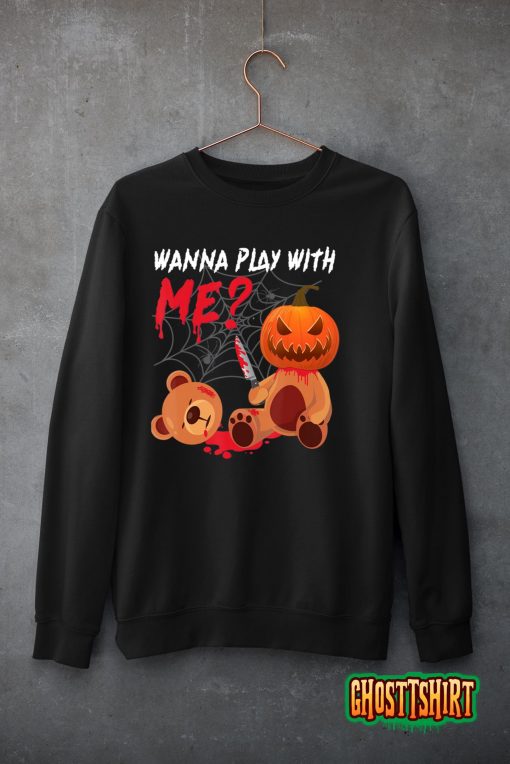 Halloween Pumpkin Creepy Cute Murder Headless Bear Doll Classic T-Shirt