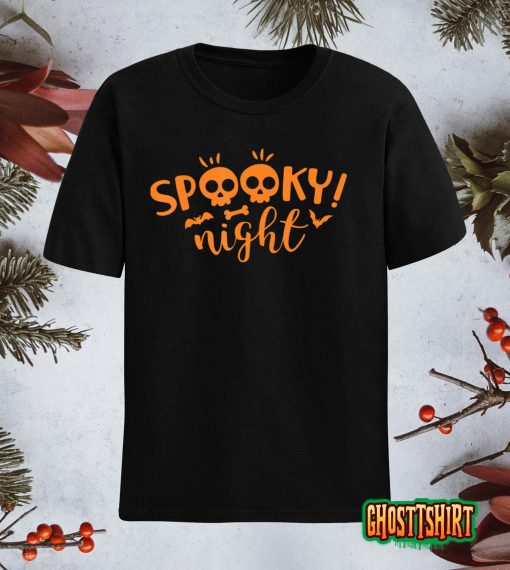 Halloween Spooky Night Cute Skeleton Women Kids Classic T-Shirt