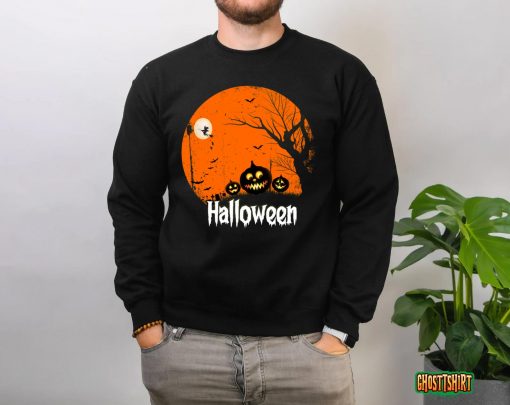 Halloween T-Shirt, Halloween Party Shirt, Floral Ghost Shirt