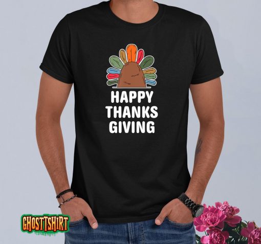 Happy Thanksgiving Autumn Fall Design Thankful Thanksgiving T-Shirt