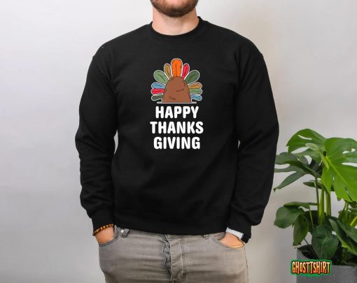 Happy Thanksgiving Autumn Fall Design Thankful Thanksgiving T-Shirt