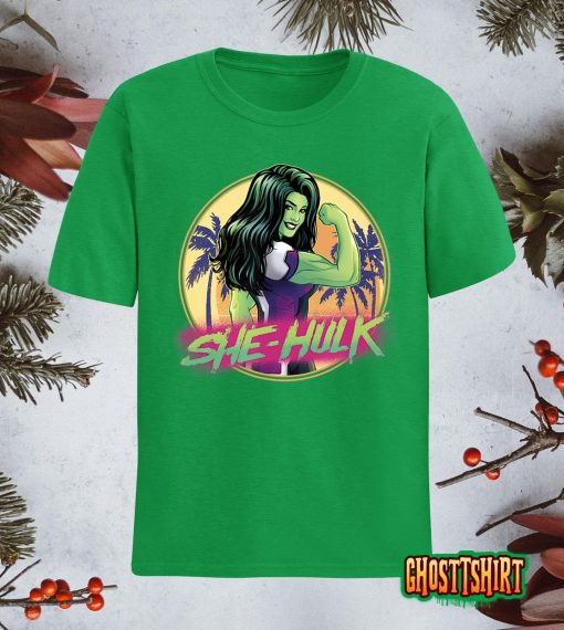 Marvel She-Hulk Attorney At Law Tropical Beach Flex T-Shirt