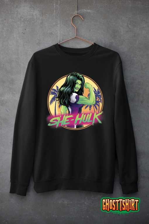 Marvel She-Hulk Attorney At Law Tropical Beach Flex T-Shirt