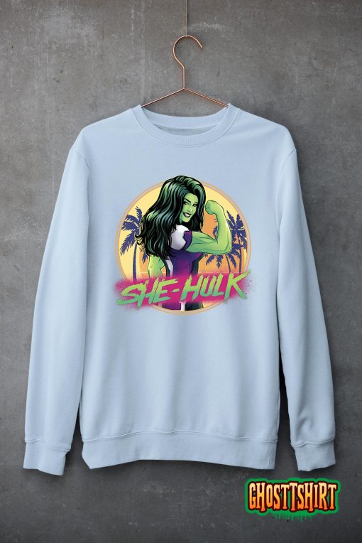 Marvel She-Hulk Attorney At Law Tropical Beach Flex T-Shirt