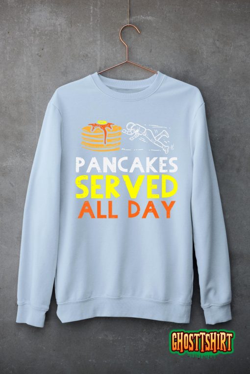 Pancakes Served American Football Funny Offensive Lineman T-Shirt