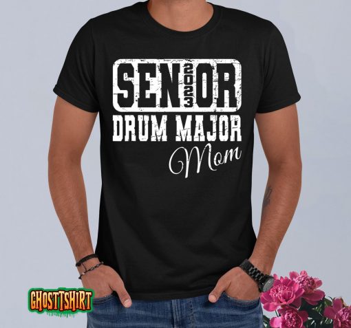 Retro Class of 2023 Senior Drum Major Matching Family Mom T-Shirt