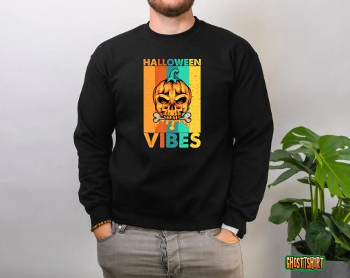 Retro Halloween Vibes Halloween Vintage Halloween 2022 T-Shirt